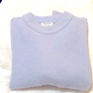 Tiger of Sweden light blue wool crew neck sweater.